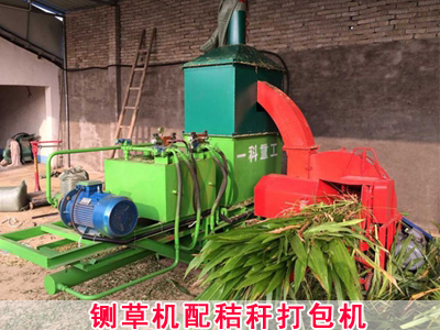 铡草机配秸秆打包机 铡草机配秸秆打包机